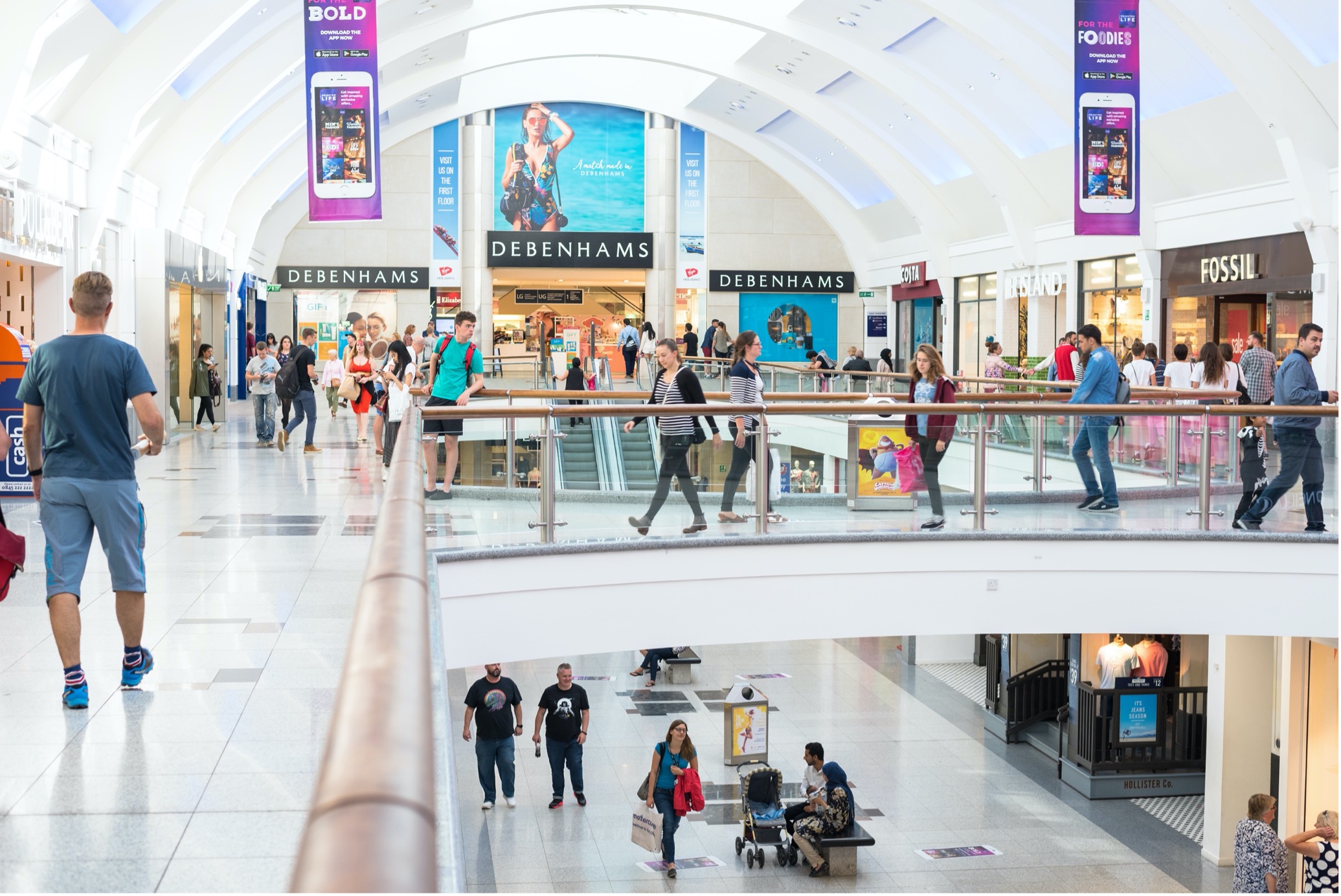 <strong>Churchill Square retail centre shops with PTSG </strong>